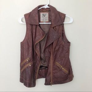 Nevada Women’s Faux Leather Vest